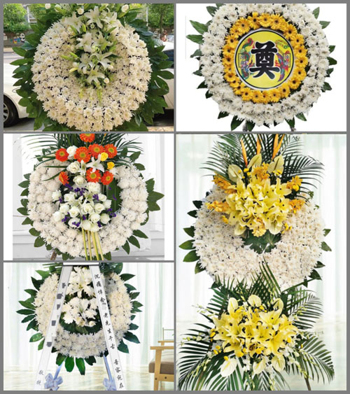 山东青岛平度市旧店镇吕家流河村花圈速递