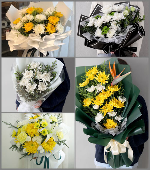 山东青岛平度市旧店镇吕家流河村白事花束代送